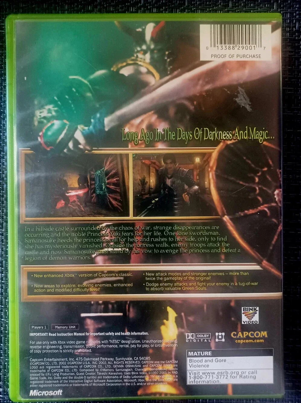 Genma Onimusha - Black/Red Game Case